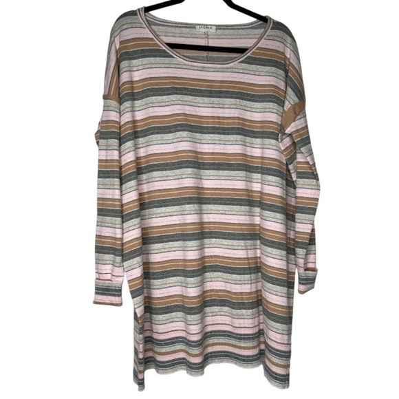 Storia Sweaters - Storia Multi Color Stripe Cozy Sweater small